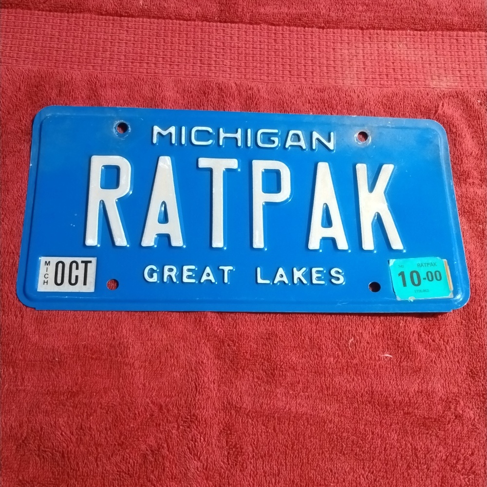License plate RATPAK